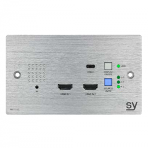 Extensor HDBT Entradas 2xHDMI + USB-C Salida HDBT